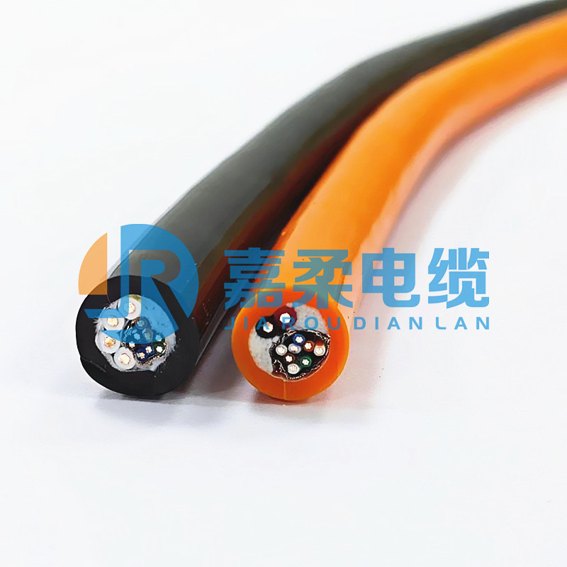 PUR外护套,拖链系统用复合电缆（电源电缆+CAT5E/CAT6）